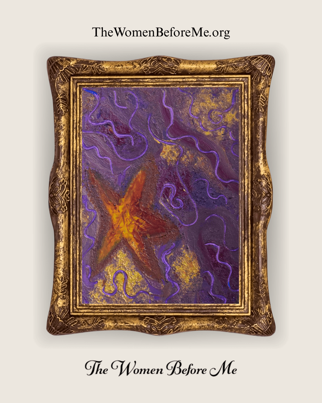 Celestial Glow | 8x10 Hand - Painted Original - The Women Before Me