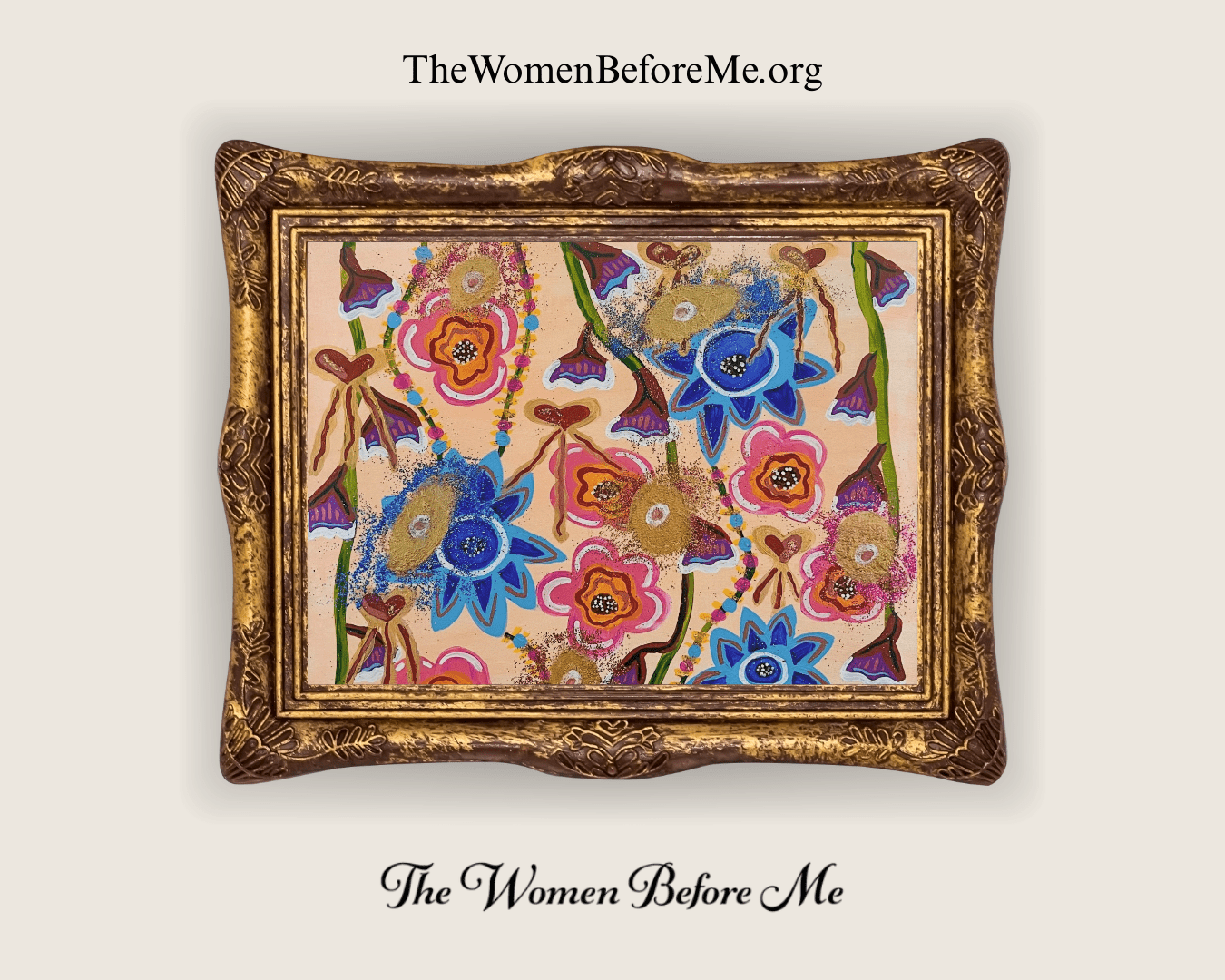 Radiant Blossoms | 16x20 Hand - Painted Original - The Women Before Me